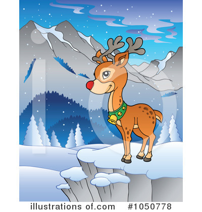 Royalty-Free (RF) Rudolph Clipart Illustration by visekart - Stock Sample #1050778