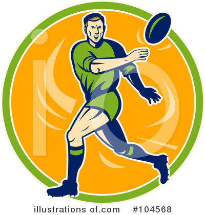 Royalty-Free (RF) Rugby Clipart Illustration by patrimonio - Stock Sample #104568
