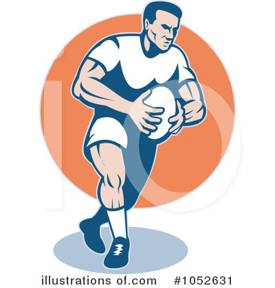 Royalty-Free (RF) Rugby Clipart Illustration by patrimonio - Stock Sample #1052631