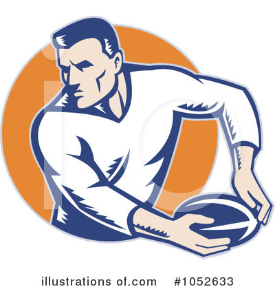Royalty-Free (RF) Rugby Clipart Illustration by patrimonio - Stock Sample #1052633