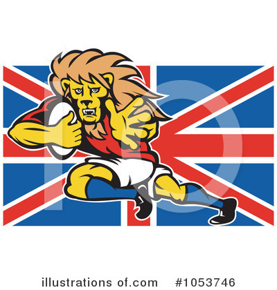 Royalty-Free (RF) Rugby Clipart Illustration by patrimonio - Stock Sample #1053746