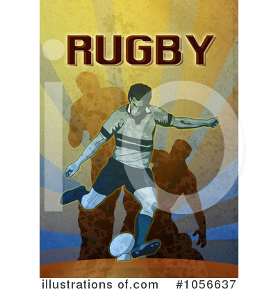 Royalty-Free (RF) Rugby Clipart Illustration by patrimonio - Stock Sample #1056637