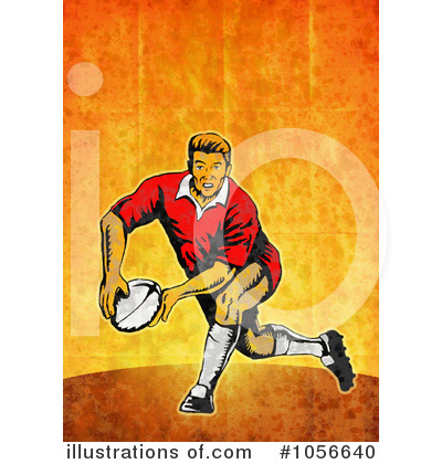 Royalty-Free (RF) Rugby Clipart Illustration by patrimonio - Stock Sample #1056640