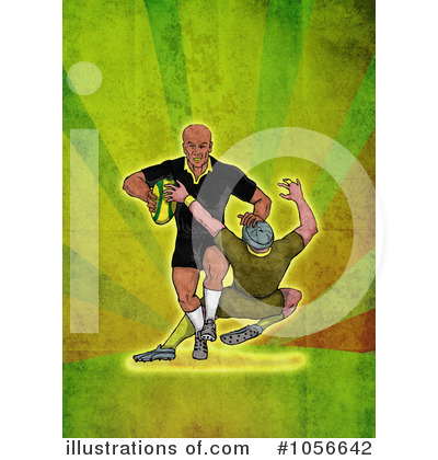 Royalty-Free (RF) Rugby Clipart Illustration by patrimonio - Stock Sample #1056642