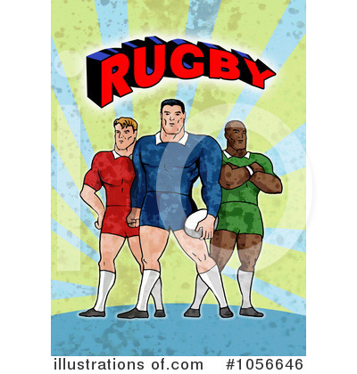 Royalty-Free (RF) Rugby Clipart Illustration by patrimonio - Stock Sample #1056646