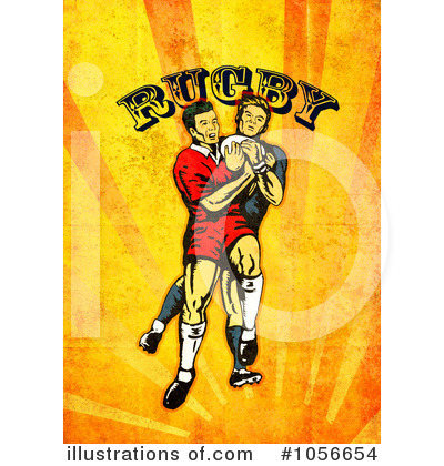 Royalty-Free (RF) Rugby Clipart Illustration by patrimonio - Stock Sample #1056654