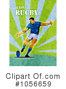 Rugby Clipart #1056659 by patrimonio