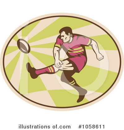 Royalty-Free (RF) Rugby Clipart Illustration by patrimonio - Stock Sample #1058611