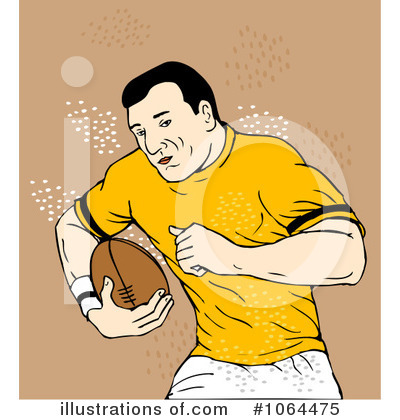 Royalty-Free (RF) Rugby Clipart Illustration by patrimonio - Stock Sample #1064475
