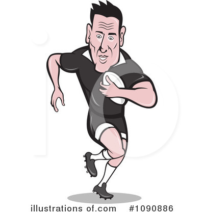 Royalty-Free (RF) Rugby Clipart Illustration by patrimonio - Stock Sample #1090886