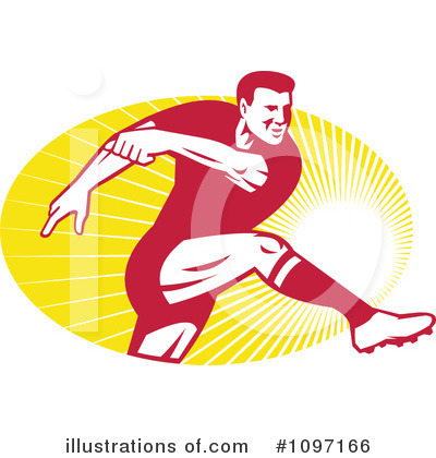 Royalty-Free (RF) Rugby Clipart Illustration by patrimonio - Stock Sample #1097166