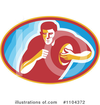 Royalty-Free (RF) Rugby Clipart Illustration by patrimonio - Stock Sample #1104372