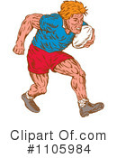 Rugby Clipart #1105984 by patrimonio