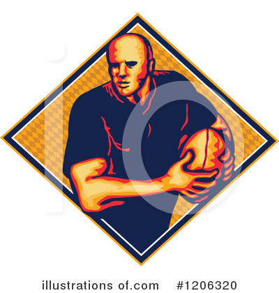 Royalty-Free (RF) Rugby Clipart Illustration by patrimonio - Stock Sample #1206320