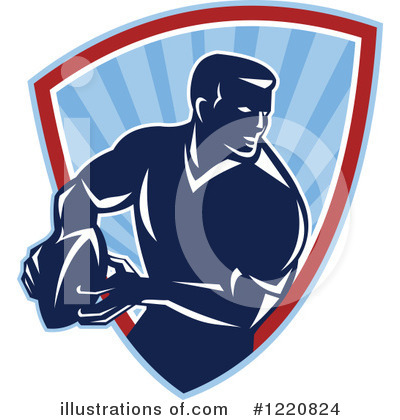 Royalty-Free (RF) Rugby Clipart Illustration by patrimonio - Stock Sample #1220824