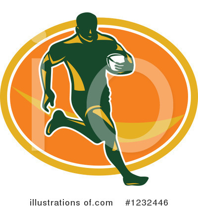 Royalty-Free (RF) Rugby Clipart Illustration by patrimonio - Stock Sample #1232446