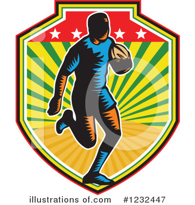 Royalty-Free (RF) Rugby Clipart Illustration by patrimonio - Stock Sample #1232447