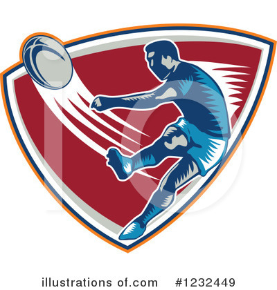 Royalty-Free (RF) Rugby Clipart Illustration by patrimonio - Stock Sample #1232449