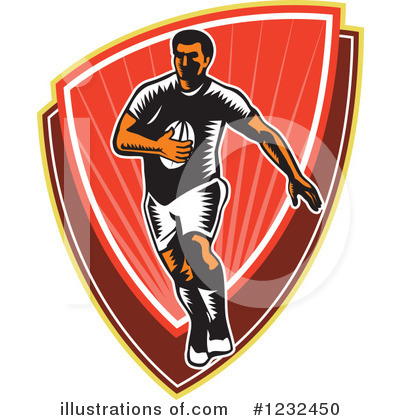 Royalty-Free (RF) Rugby Clipart Illustration by patrimonio - Stock Sample #1232450