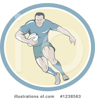 Royalty-Free (RF) Rugby Clipart Illustration by patrimonio - Stock Sample #1238563