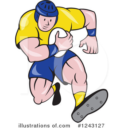 Royalty-Free (RF) Rugby Clipart Illustration by patrimonio - Stock Sample #1243127