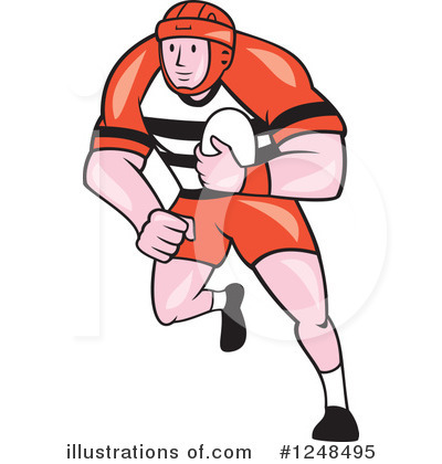 Royalty-Free (RF) Rugby Clipart Illustration by patrimonio - Stock Sample #1248495