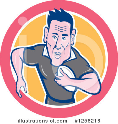 Royalty-Free (RF) Rugby Clipart Illustration by patrimonio - Stock Sample #1258218
