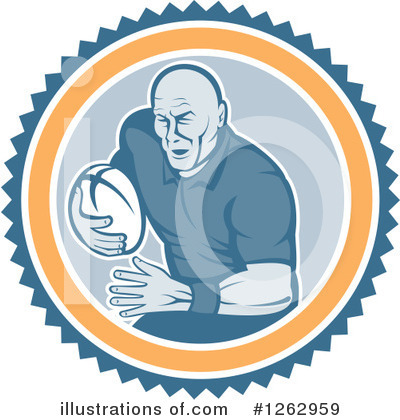 Royalty-Free (RF) Rugby Clipart Illustration by patrimonio - Stock Sample #1262959