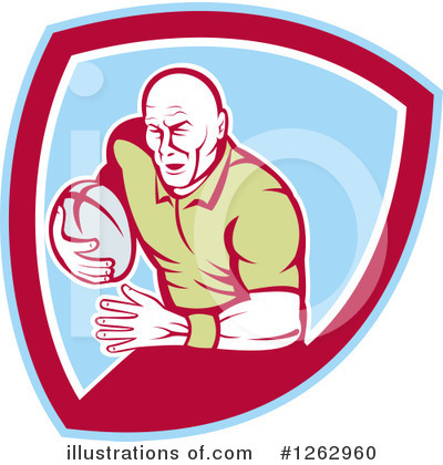 Royalty-Free (RF) Rugby Clipart Illustration by patrimonio - Stock Sample #1262960