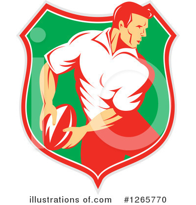 Royalty-Free (RF) Rugby Clipart Illustration by patrimonio - Stock Sample #1265770