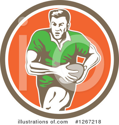 Royalty-Free (RF) Rugby Clipart Illustration by patrimonio - Stock Sample #1267218