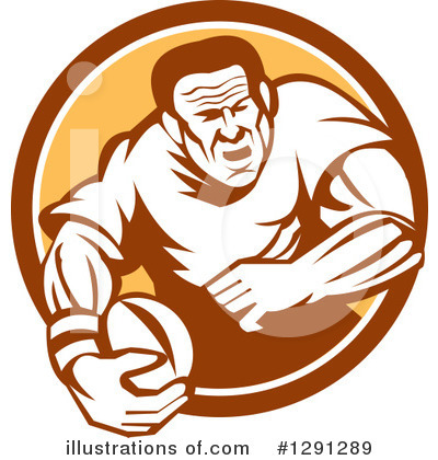 Royalty-Free (RF) Rugby Clipart Illustration by patrimonio - Stock Sample #1291289
