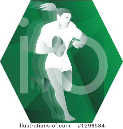 Rugby Player Clipart #1298534 by patrimonio