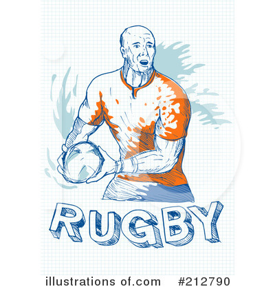 Royalty-Free (RF) Rugby Clipart Illustration by patrimonio - Stock Sample #212790