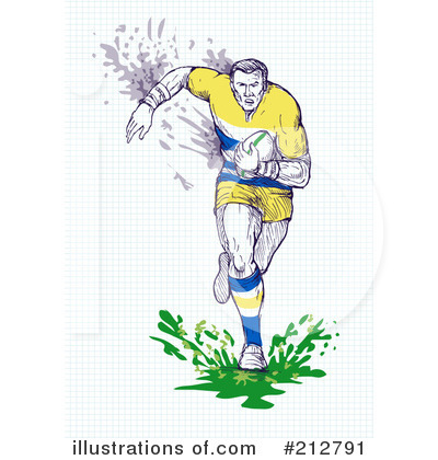 Royalty-Free (RF) Rugby Clipart Illustration by patrimonio - Stock Sample #212791