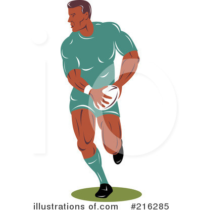 Royalty-Free (RF) Rugby Clipart Illustration by patrimonio - Stock Sample #216285