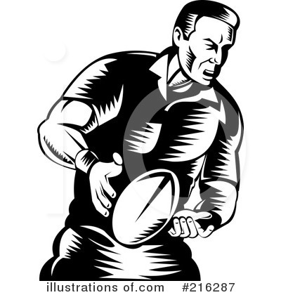 Royalty-Free (RF) Rugby Clipart Illustration by patrimonio - Stock Sample #216287