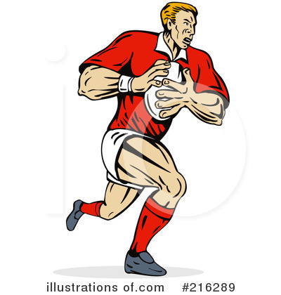 Royalty-Free (RF) Rugby Clipart Illustration by patrimonio - Stock Sample #216289
