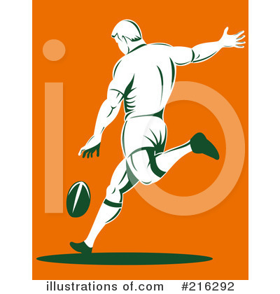 Royalty-Free (RF) Rugby Clipart Illustration by patrimonio - Stock Sample #216292