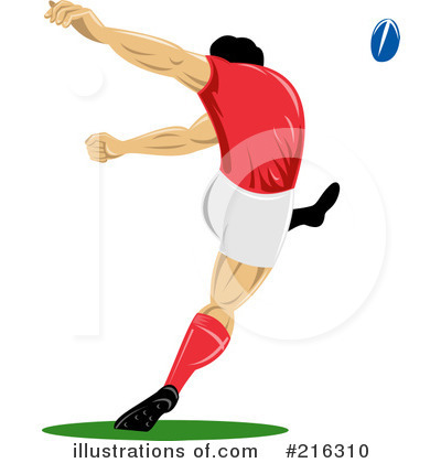 Royalty-Free (RF) Rugby Clipart Illustration by patrimonio - Stock Sample #216310