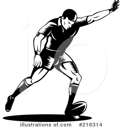 Royalty-Free (RF) Rugby Clipart Illustration by patrimonio - Stock Sample #216314