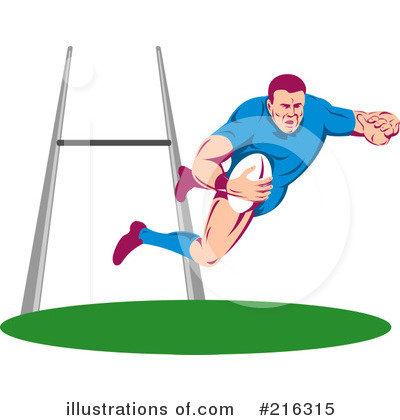 Royalty-Free (RF) Rugby Clipart Illustration by patrimonio - Stock Sample #216315