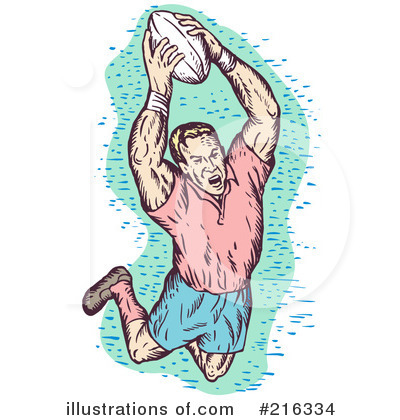 Royalty-Free (RF) Rugby Clipart Illustration by patrimonio - Stock Sample #216334