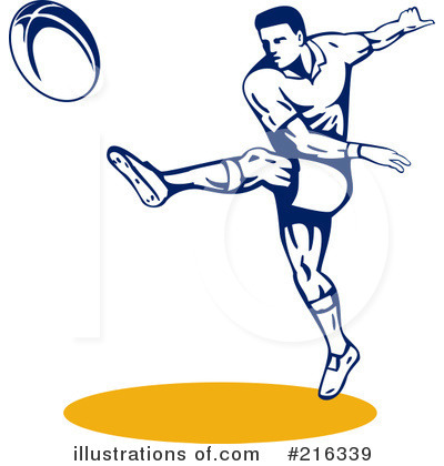 Royalty-Free (RF) Rugby Clipart Illustration by patrimonio - Stock Sample #216339