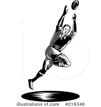 Royalty-Free (RF) Rugby Clipart Illustration by patrimonio - Stock Sample #216346