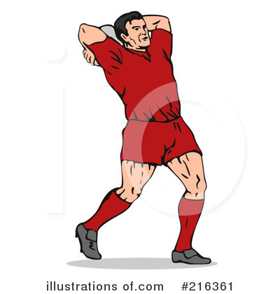 Royalty-Free (RF) Rugby Clipart Illustration by patrimonio - Stock Sample #216361