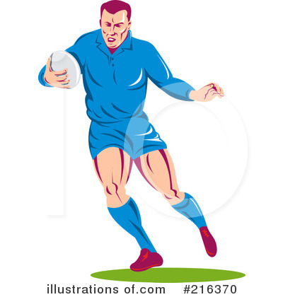 Royalty-Free (RF) Rugby Clipart Illustration by patrimonio - Stock Sample #216370