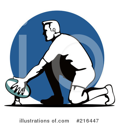 Royalty-Free (RF) Rugby Clipart Illustration by patrimonio - Stock Sample #216447