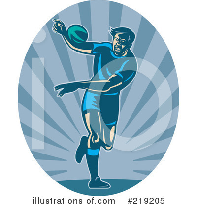 Royalty-Free (RF) Rugby Clipart Illustration by patrimonio - Stock Sample #219205