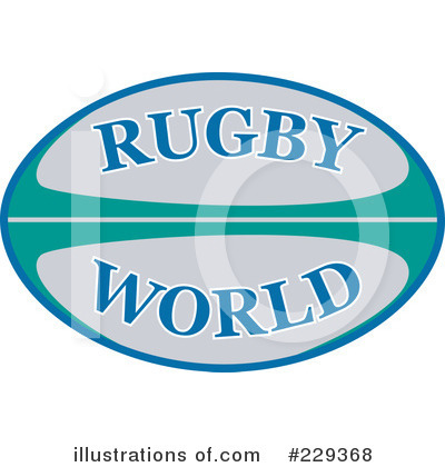 Royalty-Free (RF) Rugby Clipart Illustration by patrimonio - Stock Sample #229368